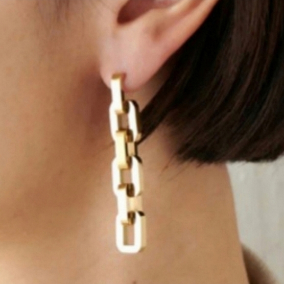 Eddie Borgo - Supra Link Drop Earrings - Picture 3 of 8